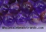 CPC603 15.5 inches 10mm round purple phantom quartz beads