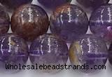 CPC667 15.5 inches 10mm round purple phantom quartz beads wholesale