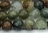 CPC691 15 inches 8mm round phantom quartz beads