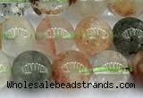 CPC696 15 inches 8mm - 9mm round phantom quartz beads