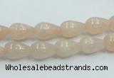 CPI01 15.5 inches 8*12mm teardrop pink aventurine jade beads