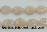 CPI04 15.5 inches 10*14mm flat teardrop pink aventurine jade beads