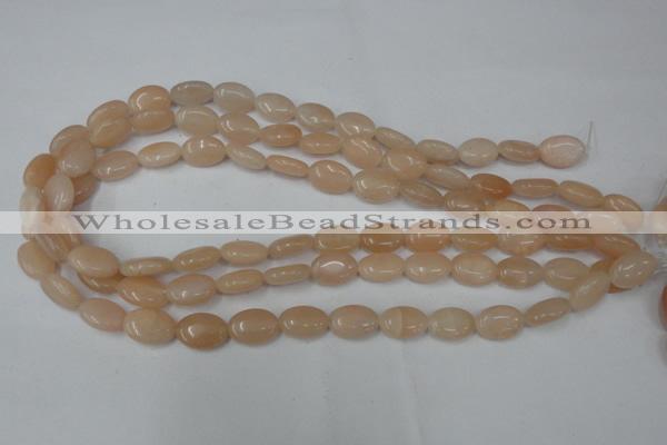 CPI151 15.5 inches 10*14mm oval pink aventurine jade beads