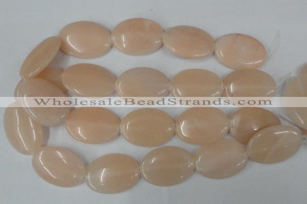 CPI153 15.5 inches 25*35mm oval pink aventurine jade beads