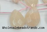 CPI16 15.5 inches 18*25mm briolette pink aventurine jade beads