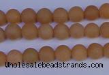 CPI301 15.5 inches 6mm round matte red aventurine beads wholesale