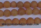 CPI302 15.5 inches 8mm round matte red aventurine beads wholesale