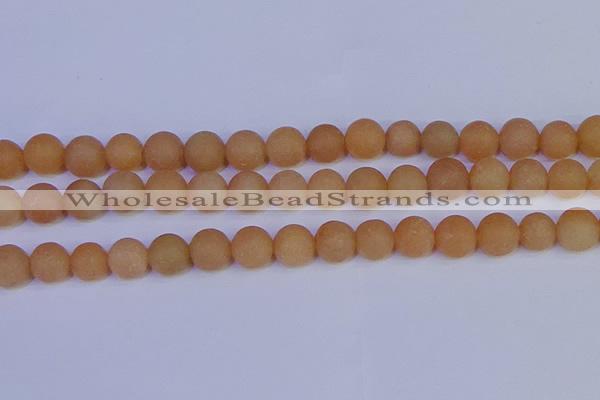 CPI305 15.5 inches 14mm round matte red aventurine beads wholesale