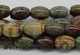 CPJ02 15.5 inches 10*14mm rice picasso jasper beads wholesale