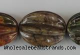 CPJ373 15.5 inches 25*32mm starfruit picasso jasper gemstone beads