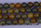 CPJ450 15.5 inches 4mm round wildhorse picture jasper beads