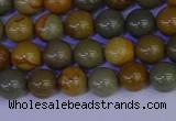 CPJ451 15.5 inches 6mm round wildhorse picture jasper beads