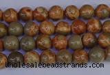 CPJ460 15.5 inches 4mm round African picture jasper beads