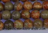 CPJ462 15.5 inches 8mm round African picture jasper beads