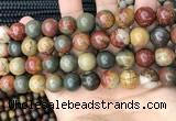 CPJ674 15.5 inches 12mm round picasso jasper beads wholesale