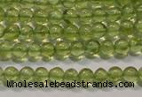 CPO101 15 inches 3mm round natural peridot beads wholesale