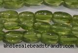 CPO111 15 inches 4*7mm rice natural peridot beads wholesale