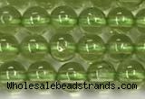 CPO133 15.5 inches 4mm round natural peridot beads wholesale