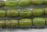 CPO24 15.5 inches 6*10mm drum olivine gemstone beads wholesale