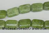 CPO36 15.5 inches 10*14mm rectangle olivine gemstone beads wholesale