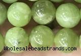 CPO45 15.5 inches 8mm round natural olivine gemstone beads