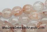 CPQ01 15.5 inches 10mm flat round natural pink quartz beads