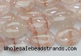 CPQ11 15.5 inches 13*18mm oval natural pink quartz beads wholesale