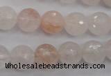 CPQ205 15.5 inches 12mm faceted round natural pink quartz beads