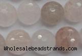 CPQ207 15.5 inches 16mm faceted round natural pink quartz beads