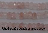 CPQ211 15.5 inches 5*8mm faceted rondelle natural pink quartz beads