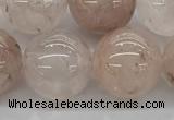 CPQ255 15.5 inches 14mm round natural pink quartz beads wholesale