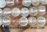 CPQ310 15.5 inches 4mm faceted round pink quartz beads wholesale