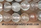 CPQ311 15.5 inches 6mm faceted round pink quartz beads wholesale