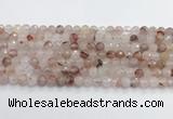 CPQ318 15.5 inches 6mm faceted round pink quartz beads