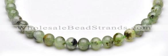 CPR03 AB grade natural prehnite 10mm round beads Wholesale