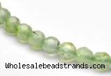 CPR04 A+ grade 6mm faceted round natural prehnite stone beads