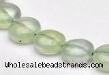 CPR08 A grade 12mm flat round natural prehnite gemstone beads