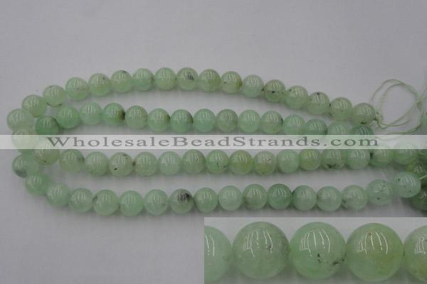 CPR104 15.5 inches 12mm round natural prehnite beads wholesale