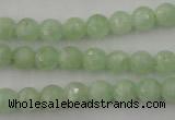 CPR112 15.5 inches 8mm faceted round natural prehnite beads wholesale