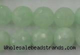 CPR116 15.5 inches 16mm faceted round natural prehnite beads wholesale