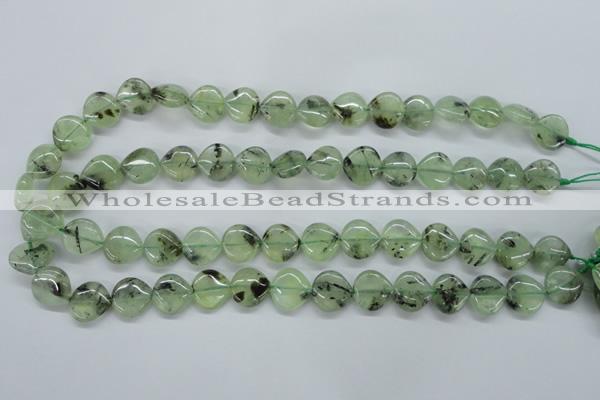 CPR230 15.5 inches 14*14mm heart natural prehnite beads wholesale