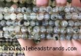 CPR352 15.5 inches 8mm faceted round prehnite beads wholesale