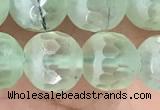 CPR366 15.5 inches 8mm faceted round prehnite gemstone beads