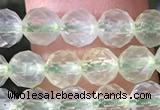 CPR375 15.5 inches 5mm faceted nuggets prehnite gemstone beads