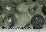 CPR406 15.5 inches 8mm faceted round prehnite beads wholesale