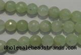 CPR52 15.5 inches 8mm faceted round natural prehnite beads