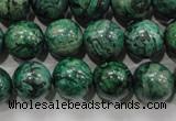 CPT207 15.5 inches 12mm round green picture jasper beads