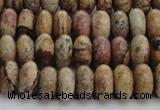 CPT271 15.5 inches 6*10mm rondelle picture jasper beads wholesale