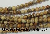 CPT450 15.5 inches 4mm round picture jasper beads wholesale