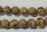 CPT453 15.5 inches 10mm round picture jasper beads wholesale